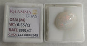 6.55/CT Natural Opal with Govt. Lab Certificate-12214D49549